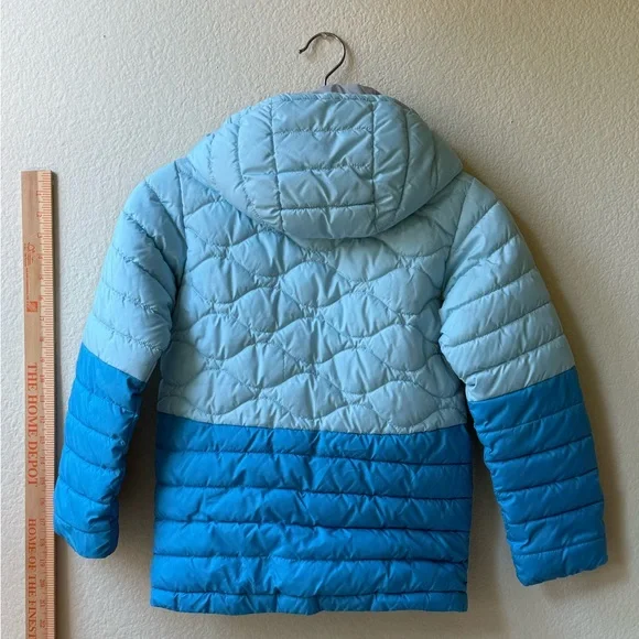 Columbia Two-Tone Blue Puffer Jacket for Kids - Picture 3 of 9